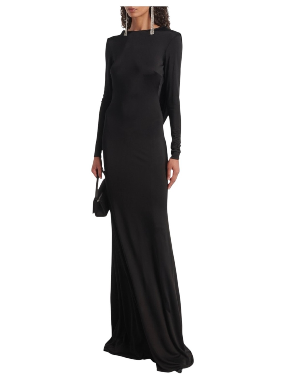 The New Arrivals Ilkyaz Ozel Roisin Draped Open-Back Gown Size 38